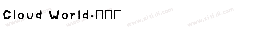 Cloud World字体转换